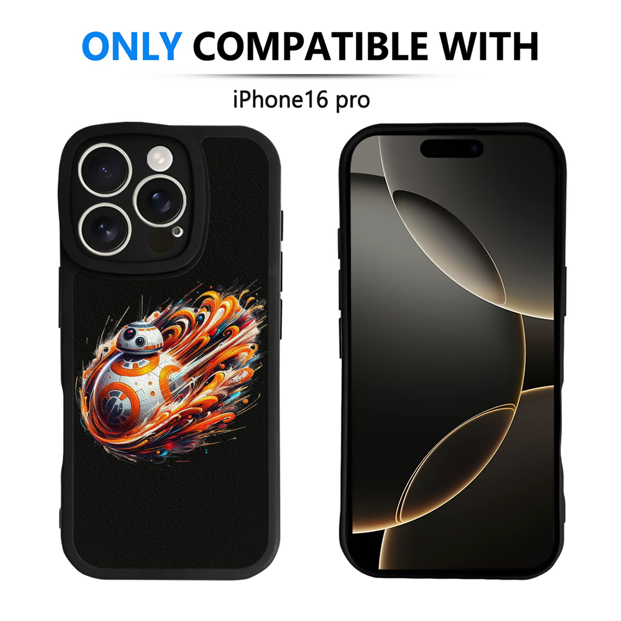 （画像用） スター・ウォーズ Star Wars 【iPhone 16シリーズ対応】シリコンスマホケース（レザー調） 材質：シリコン